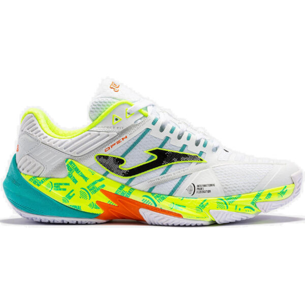 Joma T. Open Padelschuh weiss neon gelb Miniaturansicht