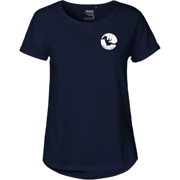 Short Sleeve Damen T-Shirt Blauring Navy Miniaturansicht